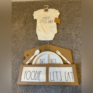 Rae Dunn Baby sets 3-6 Months